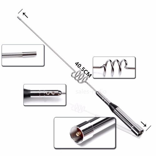Nagoya NL-77H VHF/UHF Antennas + Mobile Car Magnetic(16.4 ft) 5m RG58 Coax Cable - Picture 4 of 8