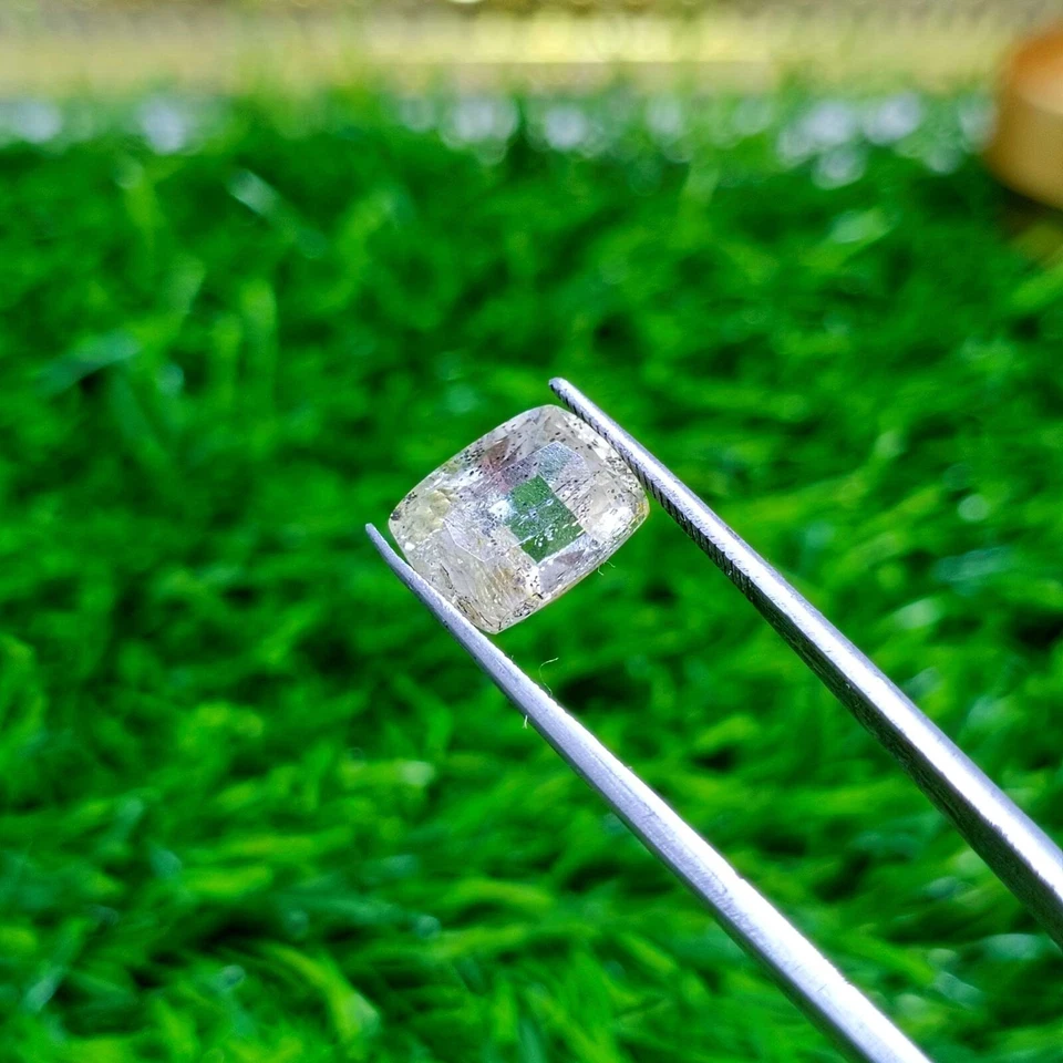 5.2 Carats Cusion Cut Light Yellow Color Natural Scapolite Gemstone - Image 4 of 4