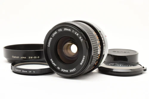 [MINT] Canon FD 28mm f2.8 s.c. Wide Angle MF old type breech-lock From JAPAN