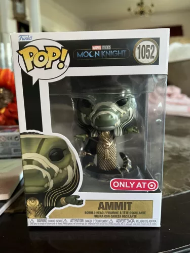 Funko Pop Marvel Studios Moon Knight Ammit # 1052 Bobble TARGET EXCLUSIVO Como Nuevo