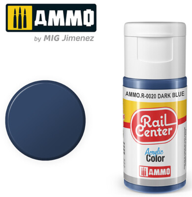 AMMO MIG Rail Center Paint Dark Blue (15ML) R-0020