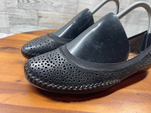 Pikolinos Ballerinas Damen 7,5 M Schuhe schwarz perforiertes Leder Slipper Halbschuhe - Bild 9 von 21