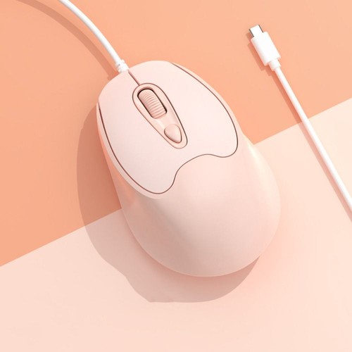 USB Wired Mute Mouse Type C USB Cable Ergonomic Mice Notebooks PC Laptop - Picture 23 of 26