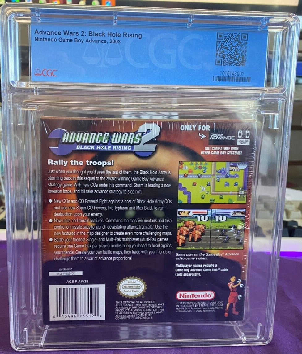 Advance Wars 2: Black Hole Rising Nintendo Gameboy GBA CGC Advance Wars 2: Black Hole Rising Nintendo Gameboy GBA CGC