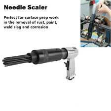 Air Pneumatic Needle Scaler Tool Pistol Grip Rust Slag Corrosion Remover Deburr