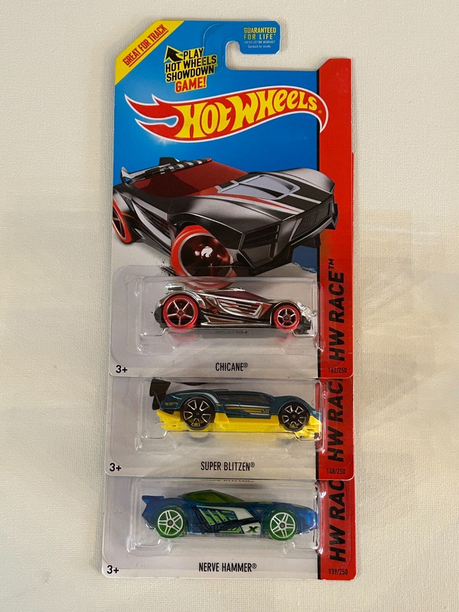 Hot Wheels Chicane-Maximum Leeway-Super Blitzen-Nerve Hammer-The