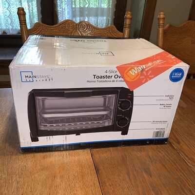 Mainstays Slice Toaster Oven New in Box