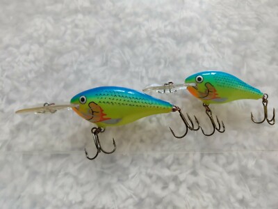 blue fishing lure ireland Rapala Ireland Deep Diving Crankbait Fishing Lure Bright Blue and Green Set  of 2