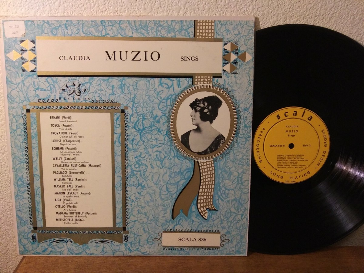 Claudia Muzio Sings LP Record Album NM, Scala 836 MONO | eBay