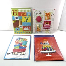 NEW ESTATE 4X Paper Magic BIRTHDAY Embellished 3D Cards #3