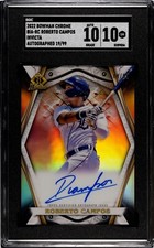 2022 Bowman Chrome #BIA-RC Roberto Campos Invicta Auto /99 SGC 10 Detroit Tigers