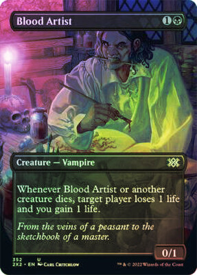 MTG FOIL Blood Artist  - Double Masters 2022 #352