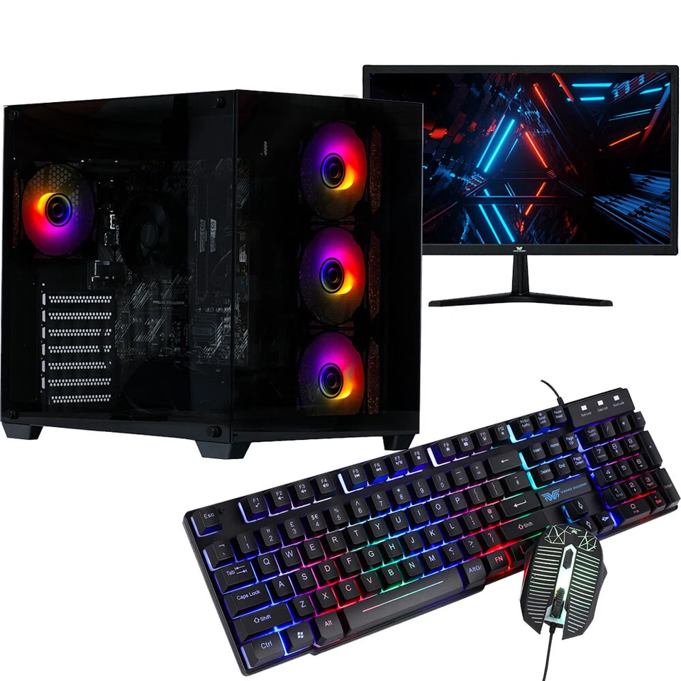 Gaming PC Bundle 22" Core i5 256GB SSD + 500GB 16GB RAM GT710 2GB Windows 10 - Image 4 of 4