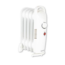 Image of Oil Filled Radiator by Warmlite 650 Watts 5 Fin WL43002YW White