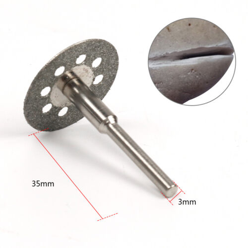 10Pcs Mini Diamond Cutting Discs Wheel Blades Drill Bit For Dremel Rotary Tool - Picture 8 of 9