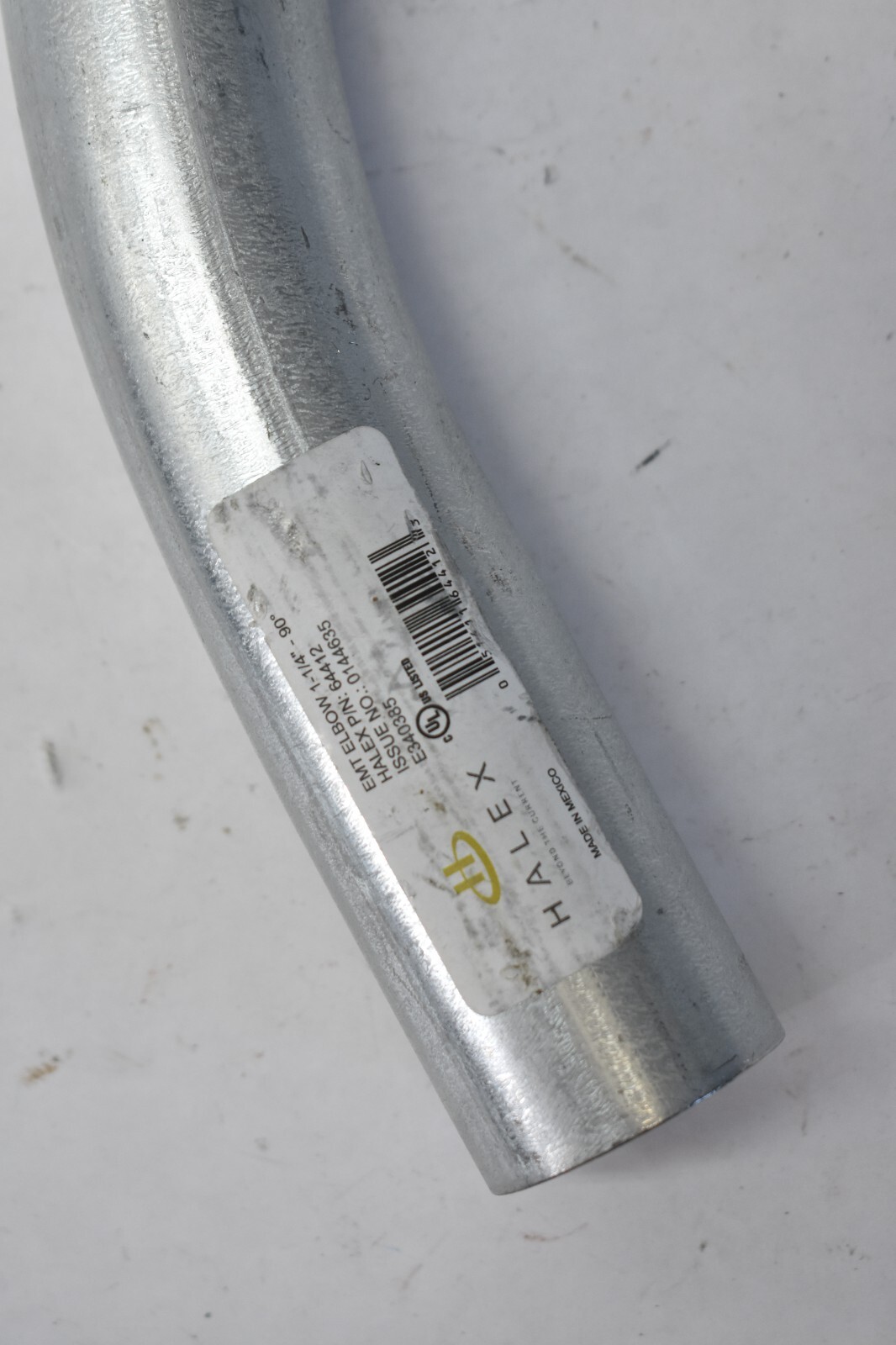Halex EMT 90° Elbow 1-1/4" 64412 Thin Wall Tubular Conduit Tool Galvanized