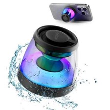 Magnetic Bluetooth Speaker, Portable Bluetooth Speaker with RGB light, Waterp...