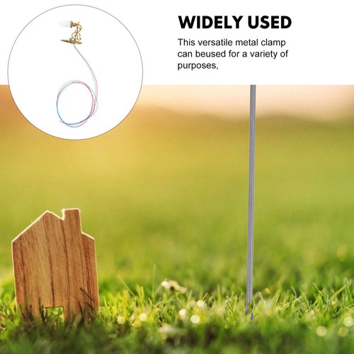 Set of 2 Dollhouse Wall Light Glow Decorations Miniature Sconce Lights