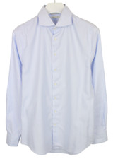 SUITSUPPLY Try On Formal Extra Slim Fit Shirt Men's 40 / 15 3/4 Pinstriped