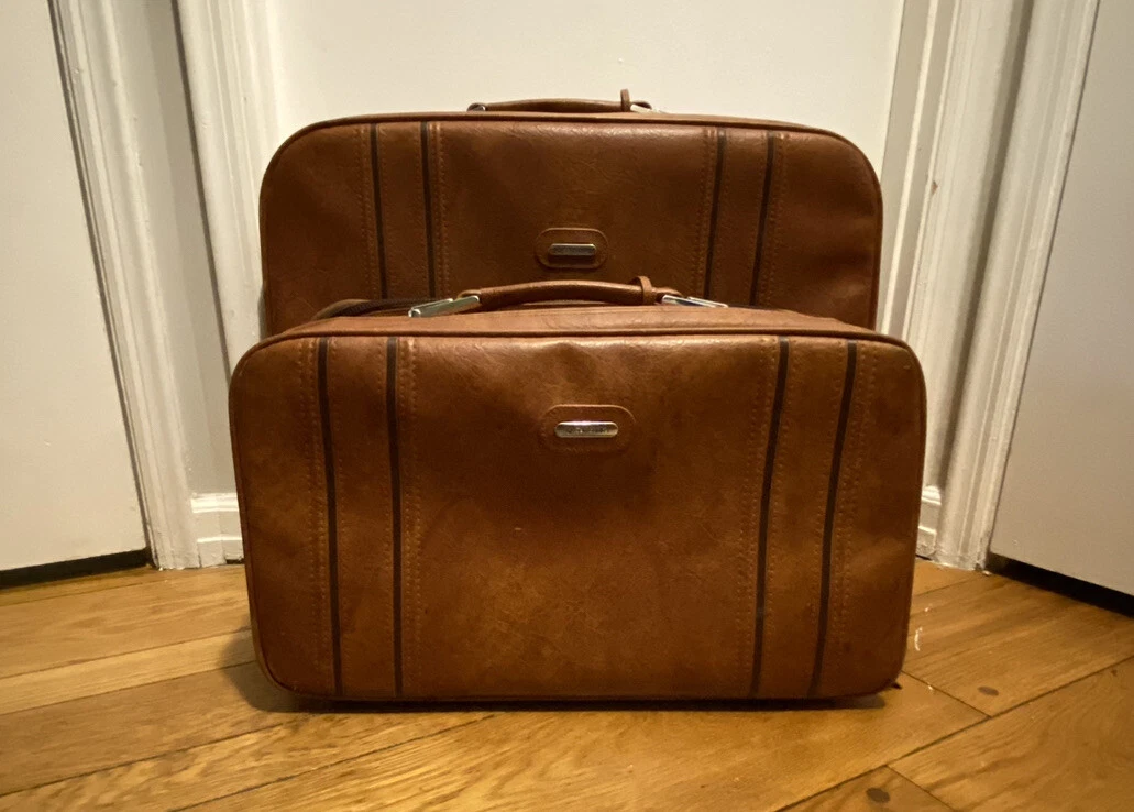 Vintage Leather Samsonite Sonora II Luggage Set