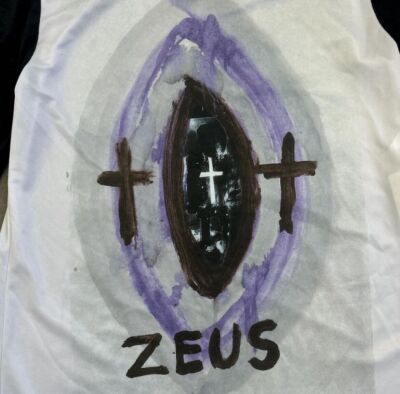 Comme des Garcons Homme Plus Jonathan Meese Zeus Long Sleeve Size