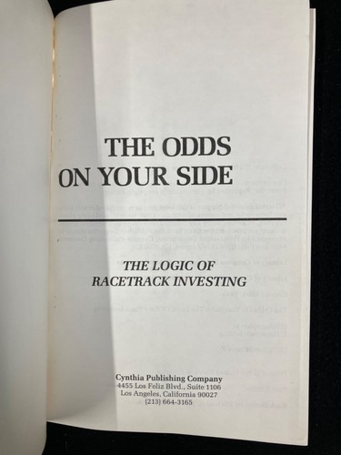 THE ODDS ON YOUR SIDE BY MARK CRAMER, THE LOGIC OF RACETRACK INVESTING, PB 1987 - Imagen 5 de 8