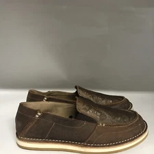 Rank 45 Amberlin Textured Print Brown Womens Size 9.5 Medium