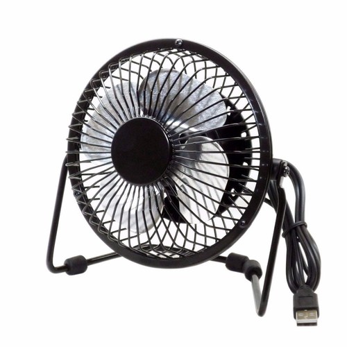 VENTILADOR PORTATIL USB SOBREMESA METALICO MINI FAN PORTABLE SILENCIOSO