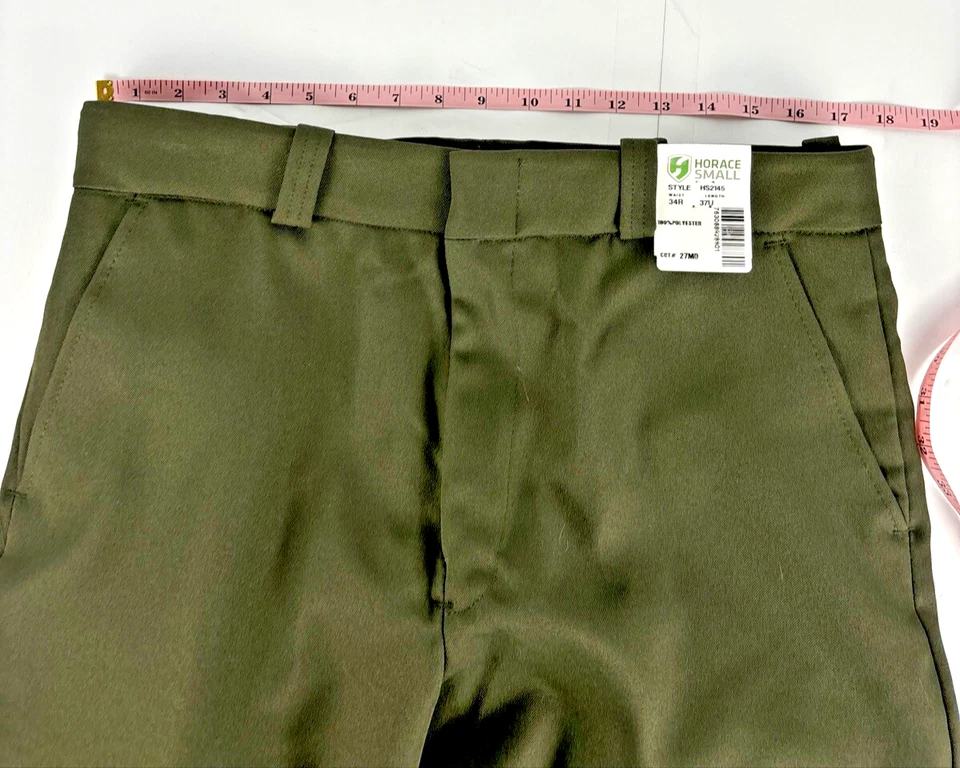 Horace маленький гибкий классный брюки оливковый зеленый HS2145 34R вырез #27MD длина 37U - Изображение 4 из 4