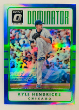 2017 Donruss Optic KYLE HENDRICKS Dominator Blue Prizm #'d /149