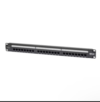 Eaton Tripp Lite Cat6 24-Port PoE+ Patch Panel, RJ45 Ethernet