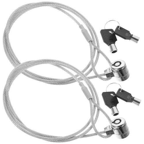 2 Sets Laptop Lock Office Computer Security Hardware Key Accessory - Photo 8/12