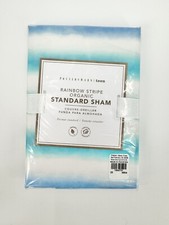 NEW Pottery Barn Teen Organic Stripe Rainbow Standard Sham