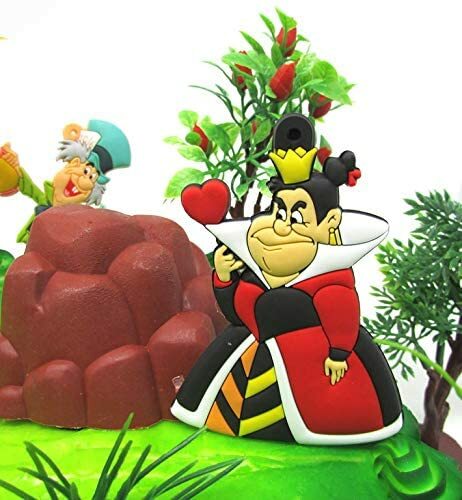 Disney Alice im Wunderland Geburtstag Tortenaufleger Set mit der Grinsekatze - Bild 3 von 7