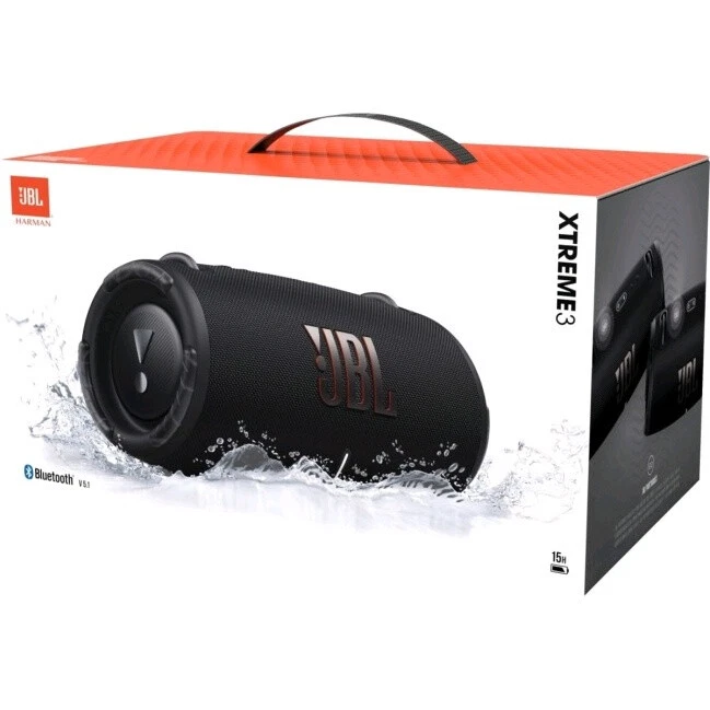 JBL Xtreme 3 Bluetooth Waterproof Portable Speaker, Black