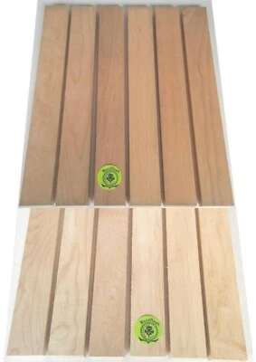 WOOD-HAWK 3/4" x 2" x 24" - 6 MAPLE 6 CHERRY DIY Wood Kit Cutting Boards Charcuterie Chees
