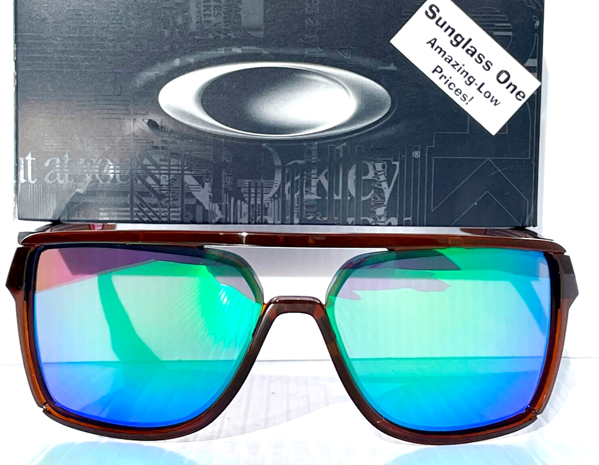 NEW Oakley CASTEL Rootbeer POLARIZED Galaxy Jade Lens Sunglass
