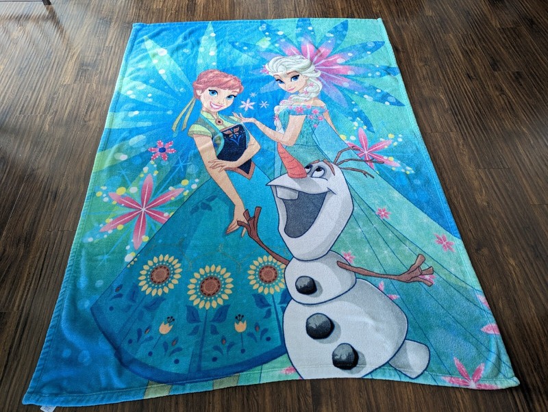 Frozen Elsa Anna Girl Warm Blanket Throw Youth Kids Bed Cover