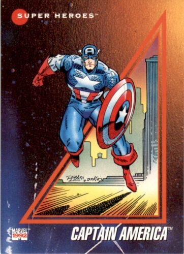 1992 Impel Marvel Universe Promo #37 Captain America - Picture 1 of 2
