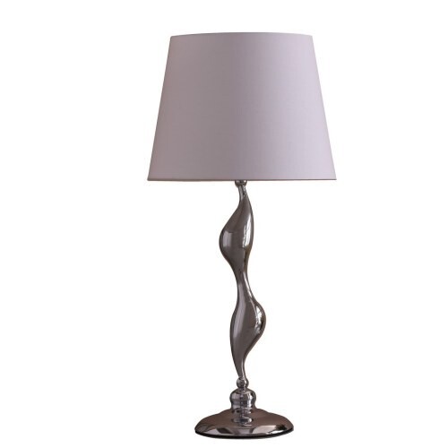 Table Lamp, Bedside Desk Lamp with Metal Base Nightstand Lamp Stylish Shade-image