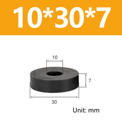 Schwarz Rund Gummi Stoß Dämpfung Pad Abstandshalter Abstandsscheibe Innendurchmesser 2 mm - 56 mm - Bild 85 von 206