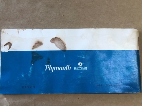 1972 PLYMOUTH DUSTER VALIANT OPERATOR MANUAL 100% FACTORY OEM BLANK INFO OWNER - Picture 12 of 12