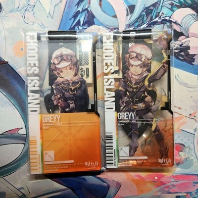 Arknights Acrylic Strap Pass Verification Grey Official Badge Collectible