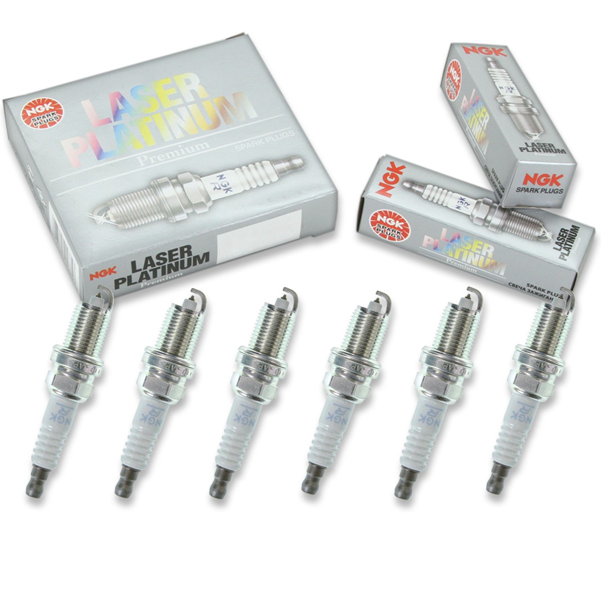 6pcs NGK 6876 Laser Platinum PZFR6F Snowmobile Spark Plug Tune Up Kit Set qx