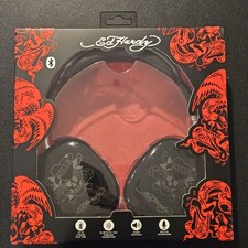 Ed Hardy Wireless Headphones Black Bluetooth Love Kills Slowly
