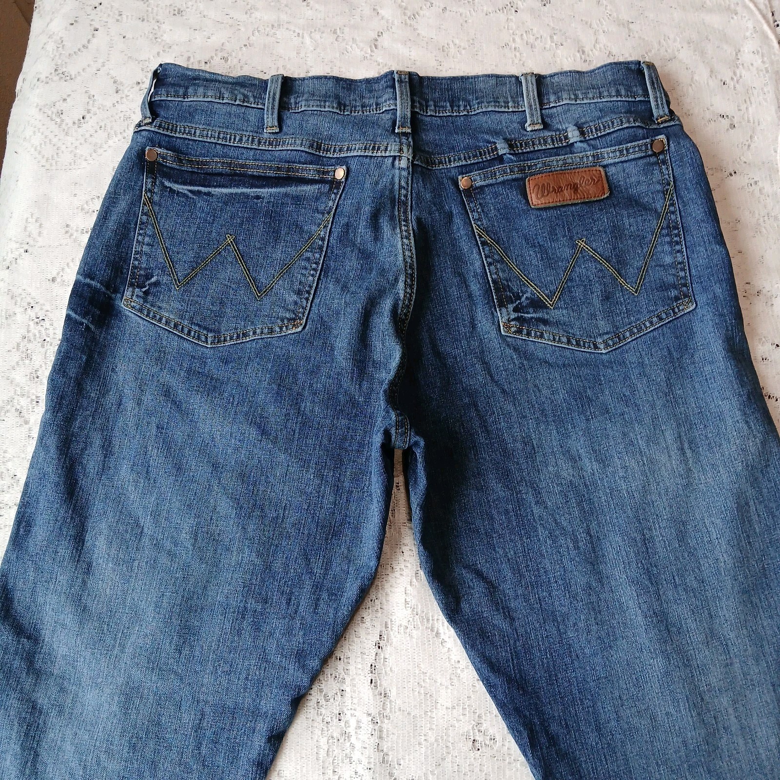 Wrangler Retro Slim Boot Jeans Mens Size 35x32 (36X31) Blue Denim Western Cowboy thumbnail 8