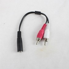 RCA Y Splitter Audio Jack Cable Adapter 1 Female to 2 Male