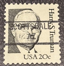 SCOTTSDALE ARIZONA PRECANCEL TYPE 841 SC 1862 HARRY TRUMAN GREAT AMERICAN PBC