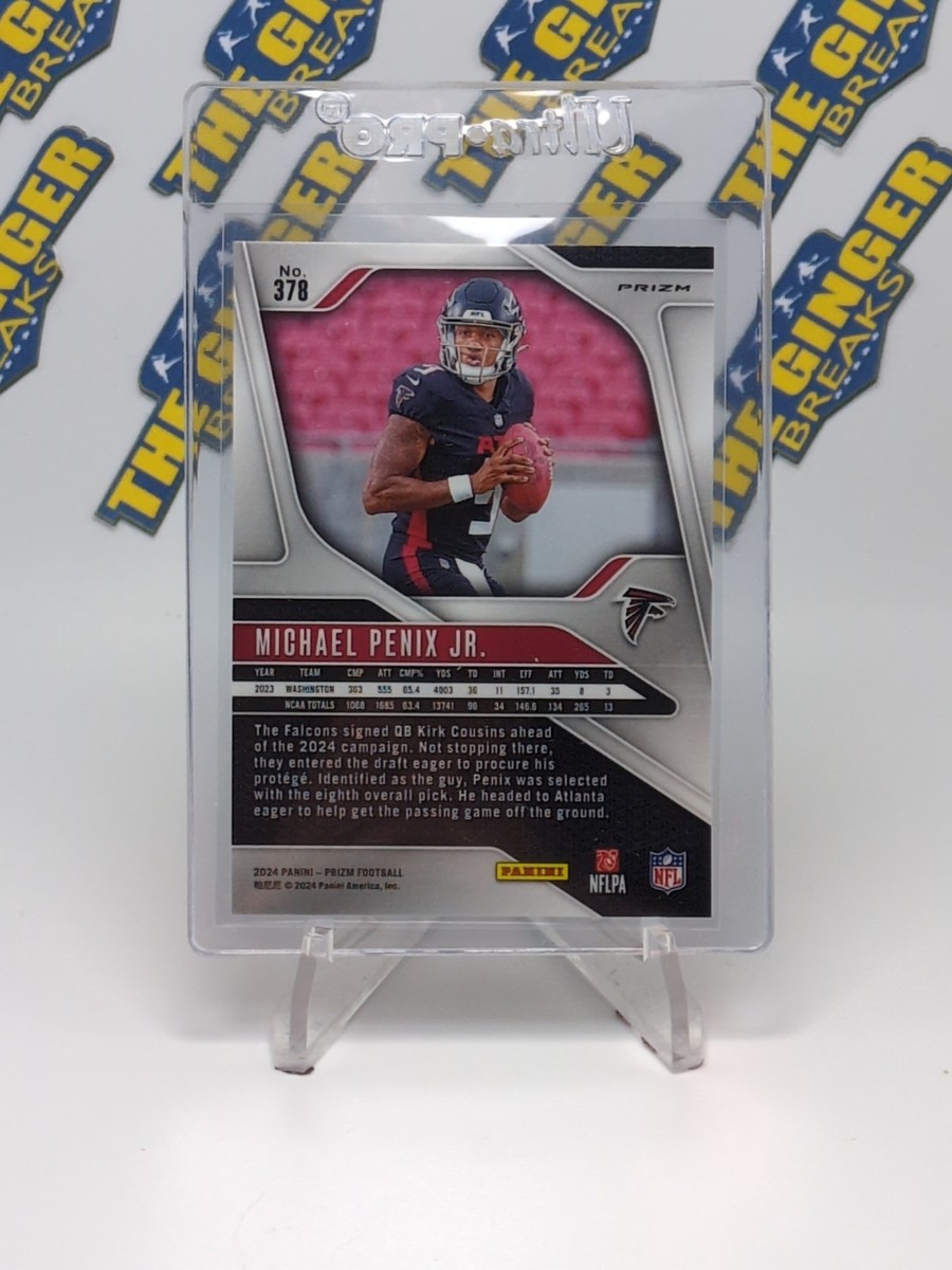 2024 Panini Prizm Michael Penix Jr. Orange Lazer Prizm