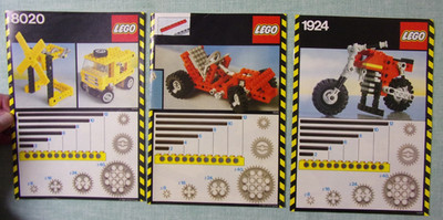 3 Lego Technic Universal Building Set Instruction Manual Booklets 1924 8020 8030